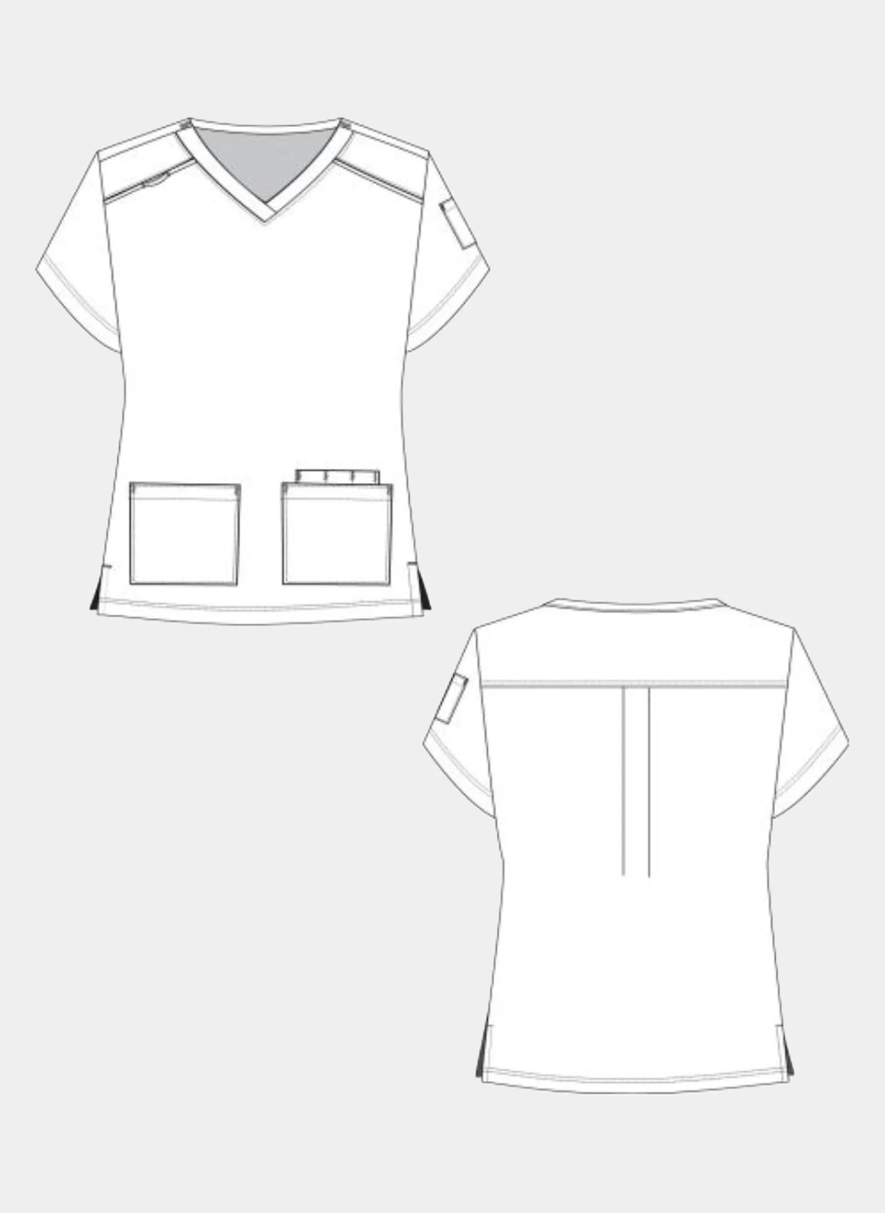 Koi Cureology Cardi Scrub Top - Pewter - Image 3