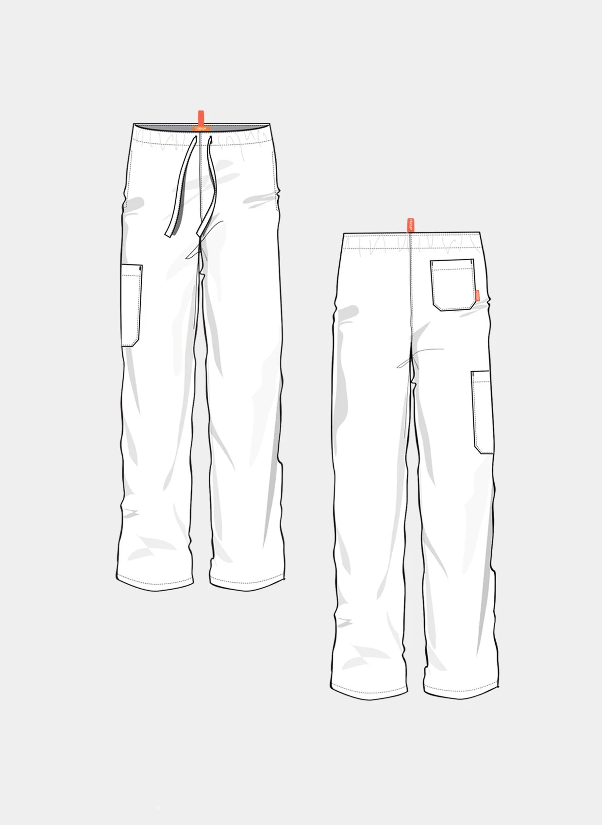 Huntington Trousers - Orange Standard - Black - Image 3