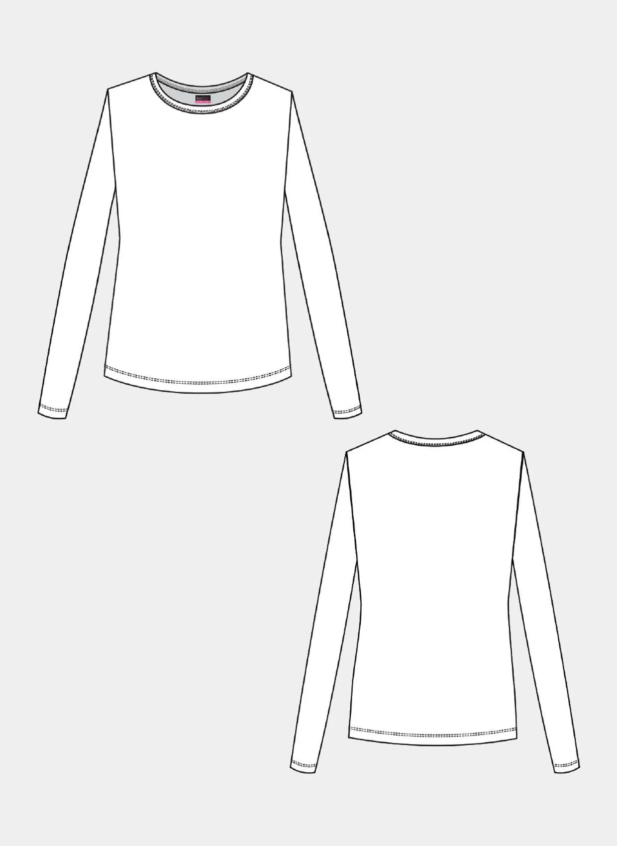 Koi Essentials Rohan Heart Pointelle Tee - White - Image 3