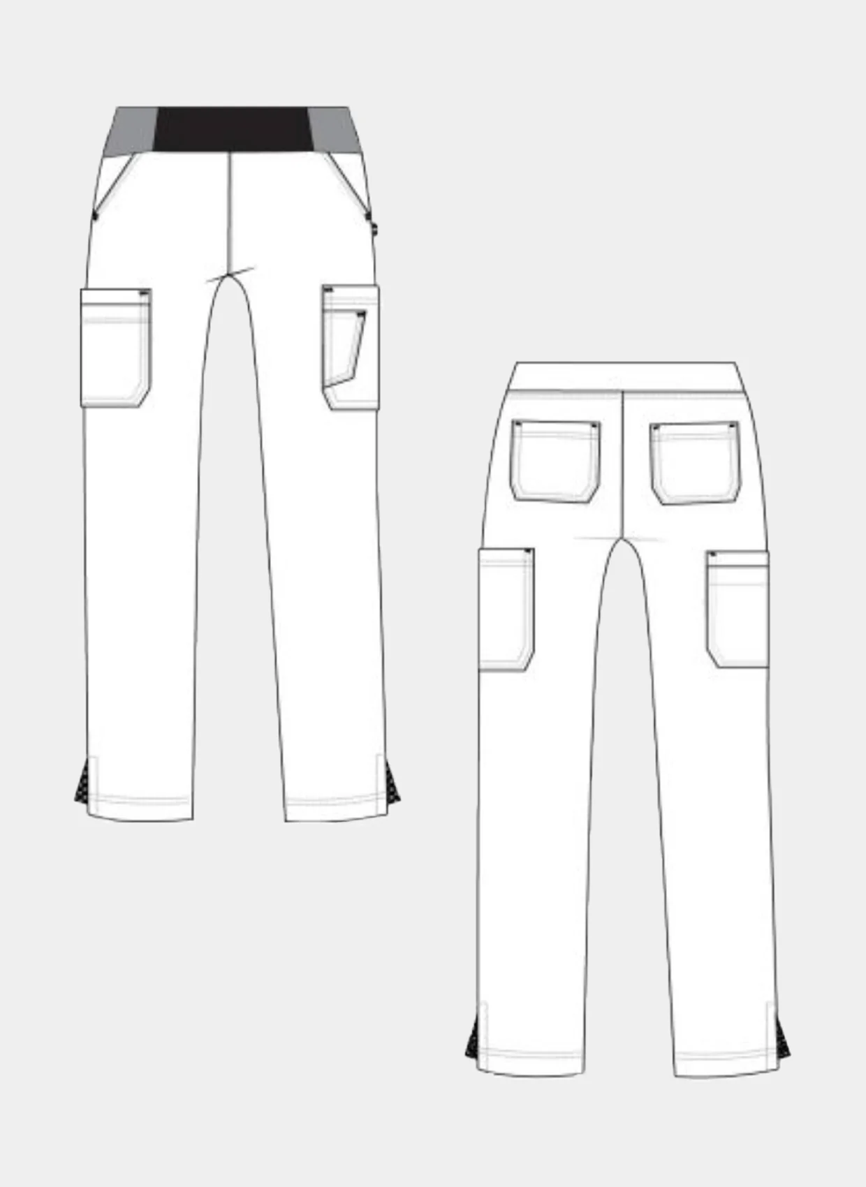 Koi Next Gen Women's On The Move Maternity Scrub Trousers - Navy - Image 3