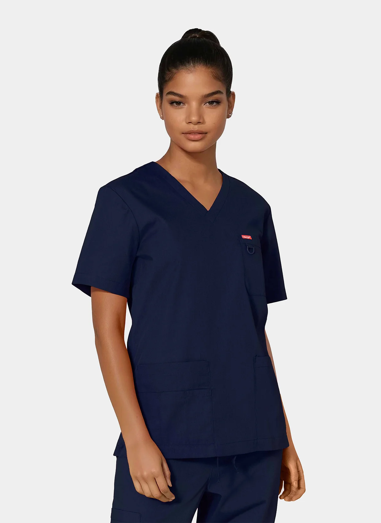 Unisex Orange Standard Balboa Scrub Top - Navy - Image 10