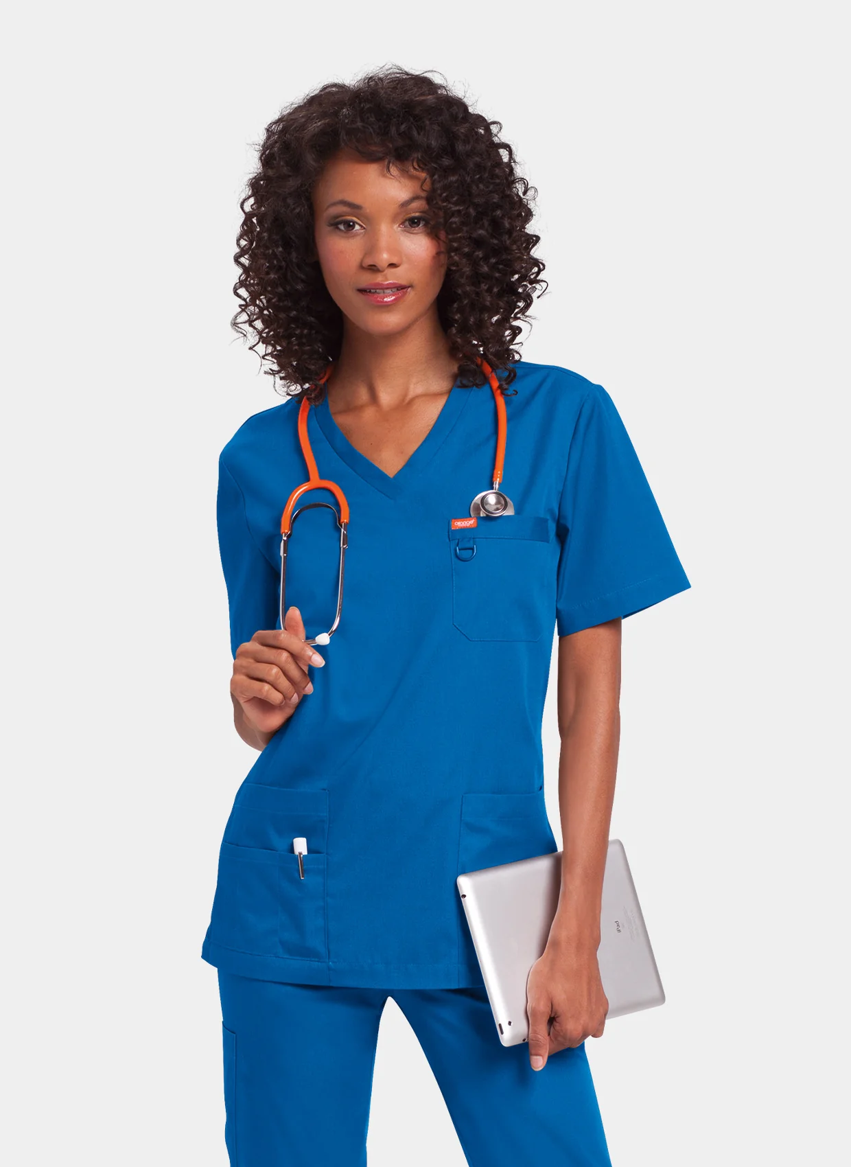 Unisex Orange Standard Balboa Scrub Top - Royal - Image 6