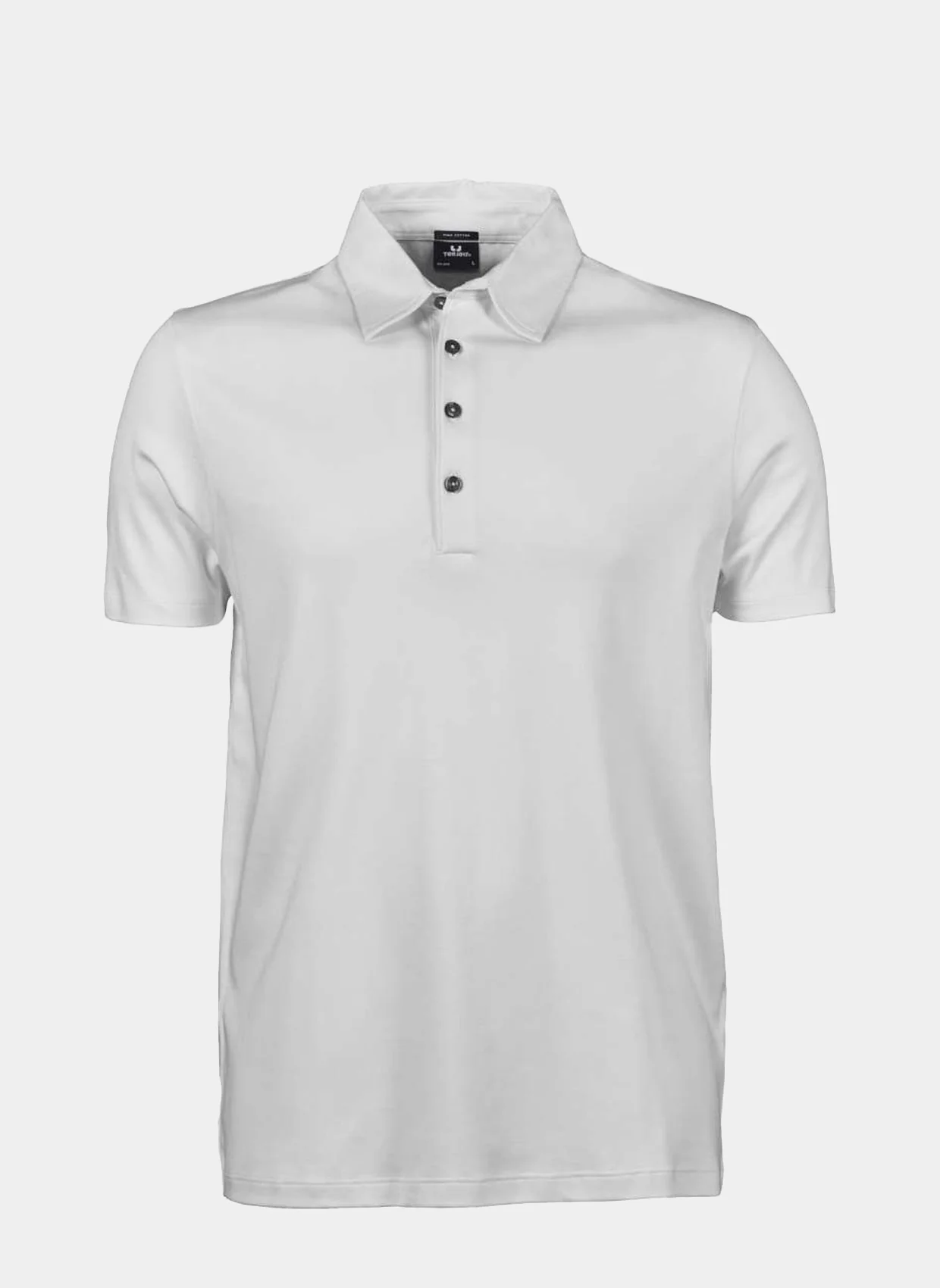 Unisex Tee Jays Pima Cotton Polo Shirt - White - SALE - Image 3