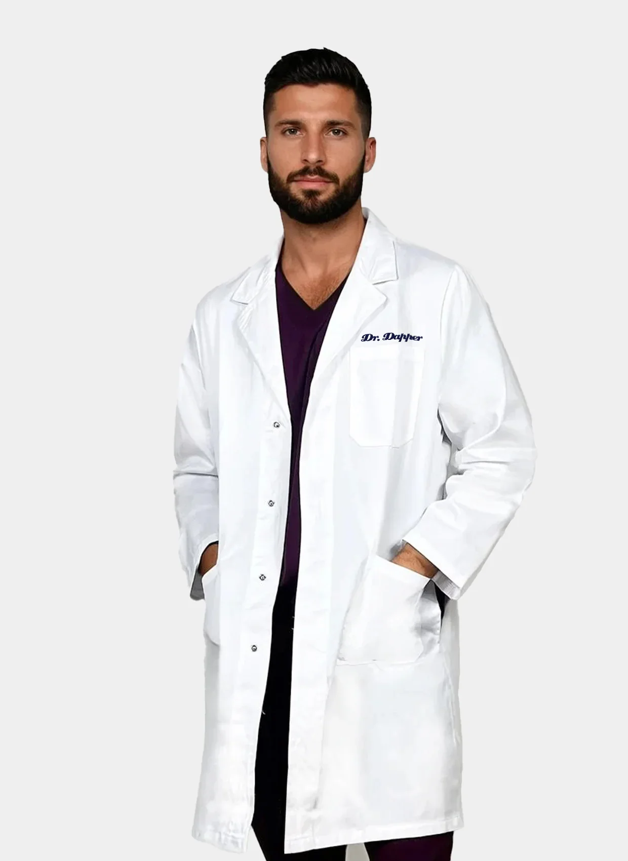 Unisex Prestige White Lab Coat - Image 4